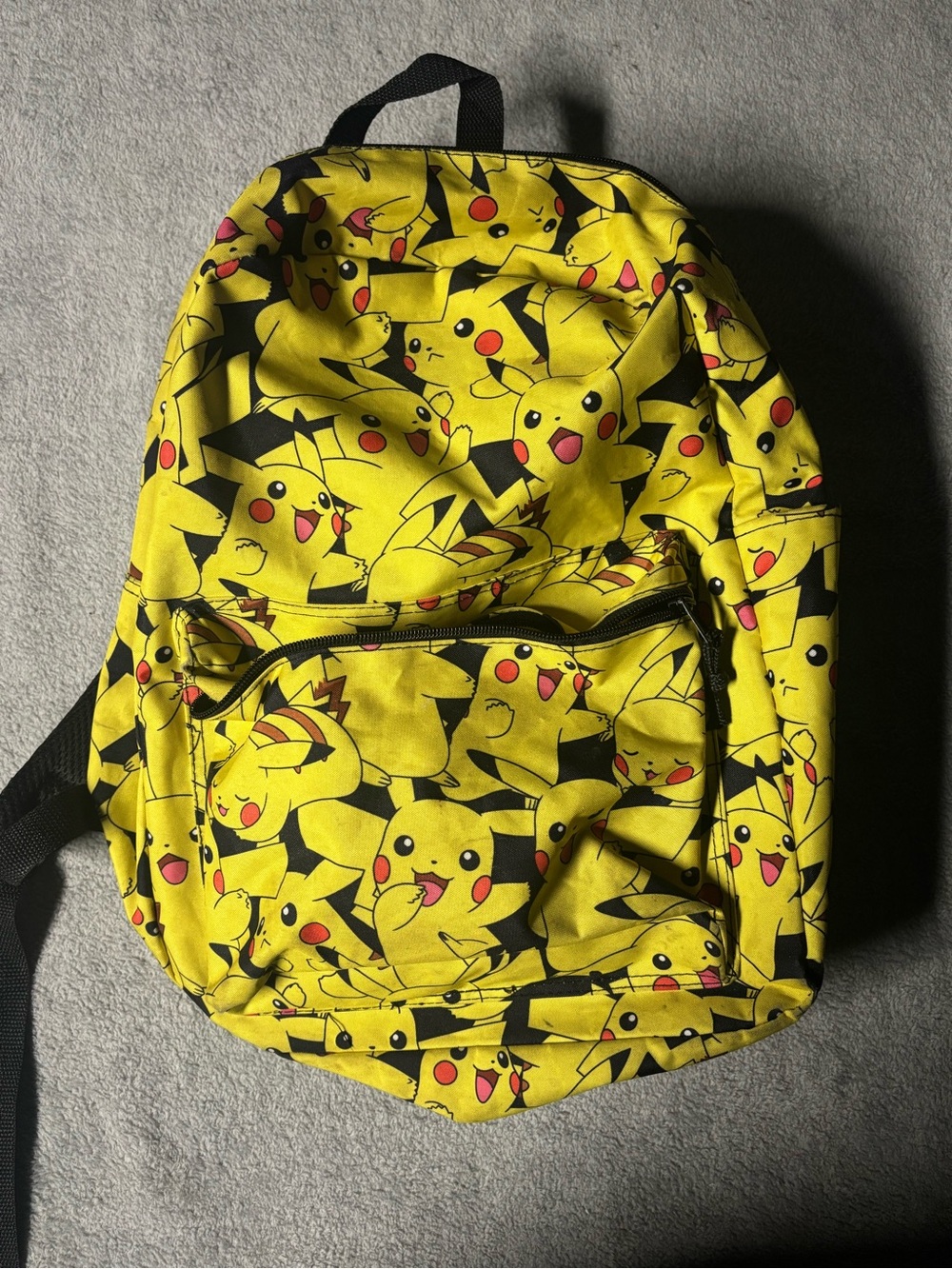 Yellow Pikachu Print Backpack - Unbranded Men’s Bag